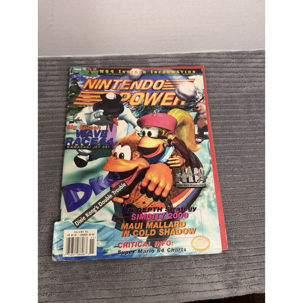 Nintendo Power Magazine Volume 90 November 1996 Donkey Kong Country 3